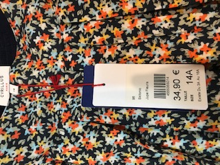 Jupe neuve plissée fleurie multicolore CYRILLUS T14ans Très bon état - Vue 4 - 